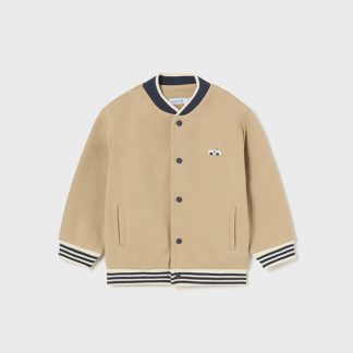 SUDADERA BEISBOLERA 027 ALMENDRA