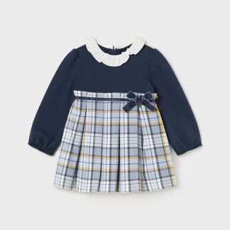 VESTIDO COMBINADO CUADROS 032 NOCHE