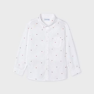 CAMISA ESTAMPADA 052 BLANCO