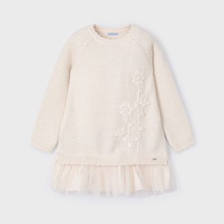 VESTIDO COMBINADO TUL 040 JENGIBRE