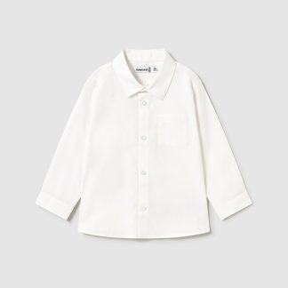 CAMISA MANGA LARGA BASICA 034 BLANCO