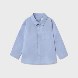 CAMISA MANGA LARGA BASICA 035 CELESTE