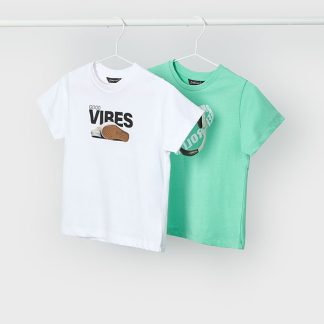 SET 2 CAMISETAS ESTAMPADAS 065 AGUAMARINA