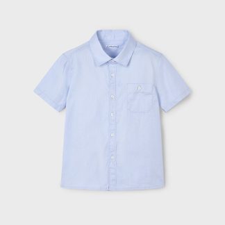 CAMISA VESTIR BOLSILLO 079 CELESTE