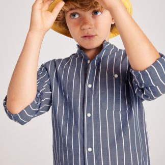 CAMISA MANGA LARGA C/MAO 050 MARINO