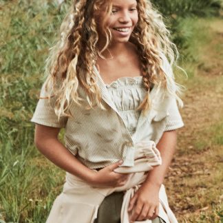 BLUSA CON TOP RAYAS 022 MUSGO