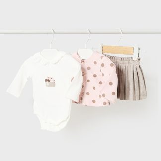 CONJ. CHAQUETA FALDA 059 ROSA BABY