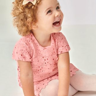 VESTIDO GUIPUR 040 ROSADO