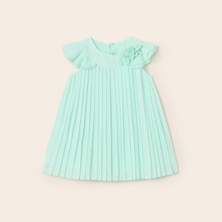 VESTIDO PLISASO 021 AGUA