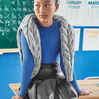 FALDA POLIPIEL 085 NEGRO