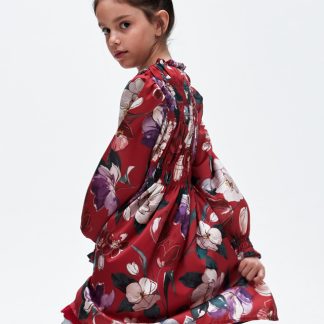 VESTIDO ESTAMPADO 090 ROJO