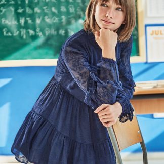 VESTIDO GASA ESTAMPADO 091 NOCHE