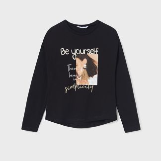 CAMISETA M/L 050 NEGRO