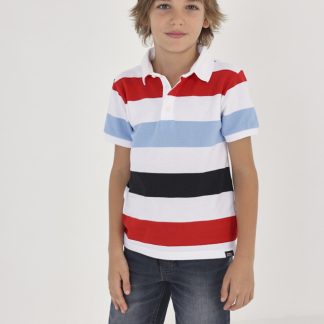 POLO M/C RAYA BLOQUE 026 ROJO
