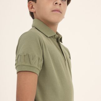POLO M/C EMBOSSED 054 HOJA