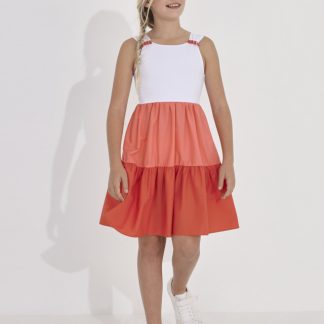 VESTIDO BLOQUES 071 CARMIN