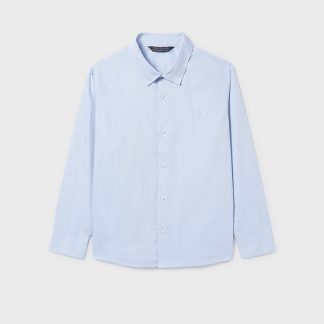 CAMISA BASICA 014 CELESTE