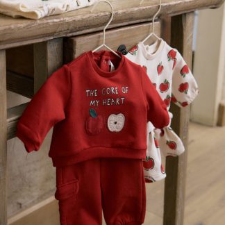 CONJUNTO 4 PIEZAS CASUAL 044 GUINDA