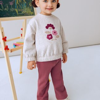 CONJUNTO LEGGINS CAMPANA Y SUDADERA 036 ROSADO