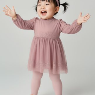 VESTIDO CEREMONIA TUL BORDADO 065 CUARZO