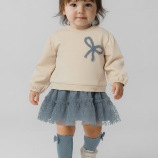 CONJUNTO FALDA TUL Y JERSEY 033 BLUBELL