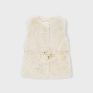 CHALECO PELO C/CINTURON 093 ARENA