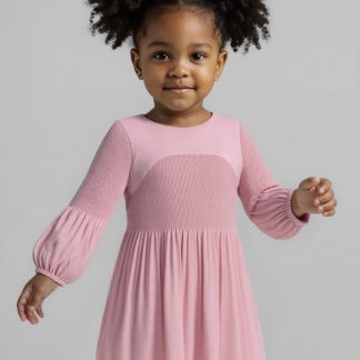 VESTIDO GASA PLISADA 038 MAQUILLAJE