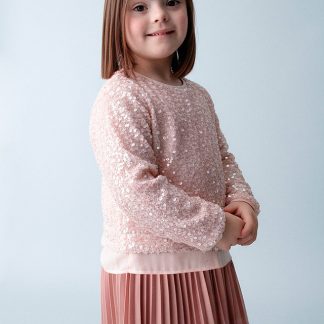 VESTIDO COMBINADO LENTEJUELAS 050 MAQUILLAJE