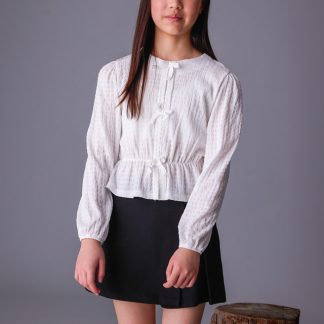 CONJ. TOP LAZOS FALDA PANTALON 036 NATA