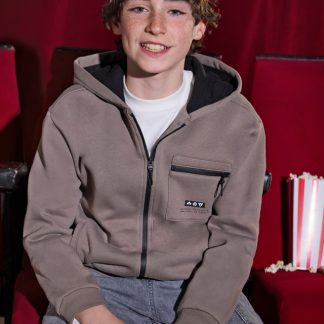 SUDADERA CREMALLERA BOLSILLOS 054 LODO