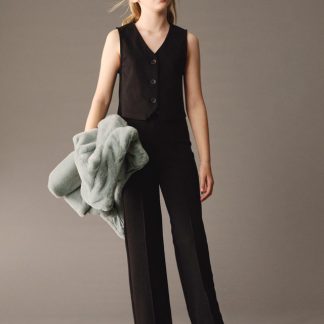 CONJUNTO PANTALON Y CHALECO 010 NEGRO